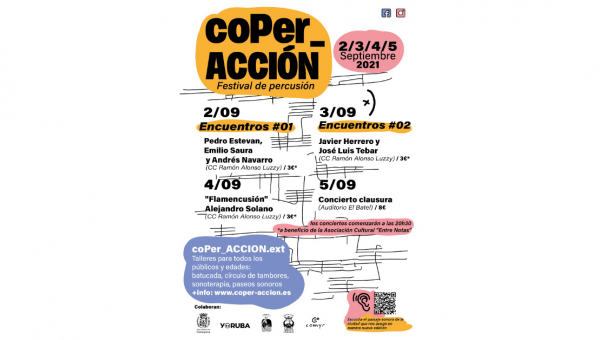 02 al 05/09/21 - coPer_ACCIÖN Festival de Percusión en Cartagena